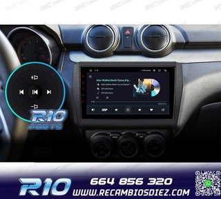 RADIO GPS ANDROID 12 9" PARA SUZUKI SWIFT 17-22