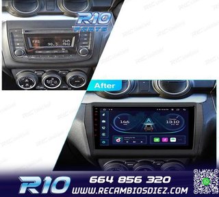 RADIO GPS ANDROID 12 9" PARA SUZUKI SWIFT 17-22