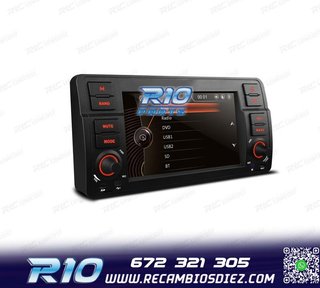 RADIO NAVEGADOR 7" BMW SERIE 3 E46 98-06 USB GPS TACTIL HD T
