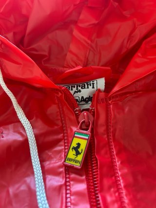 Poncho Ferrari Rosso Corsa Taglia Unica