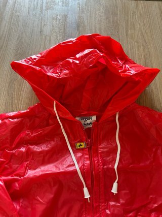Poncho Ferrari Rosso Corsa Taglia Unica