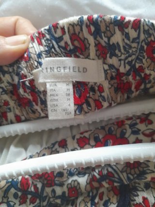 Falda larga estampada floral