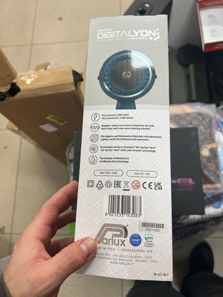 Parlux Digitalyon secador de pelo azul
