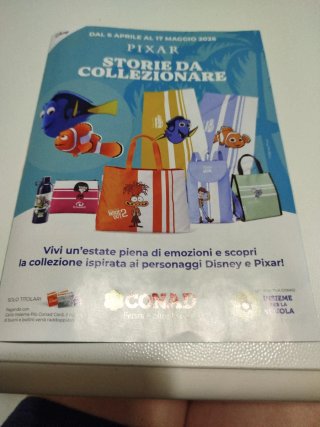 Bollini Pixar Conad Collezione