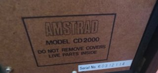 Cadena musical Amstrad CD 2000
