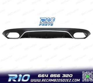 DIFUSOR MERCEDES CLASE E C238 17-19 LOOK AMG E53 PLATA + COL