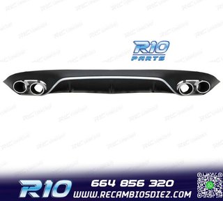 DIFUSOR MERCEDES CLASE E C238 17-19 LOOK AMG E53 PLATA + COL