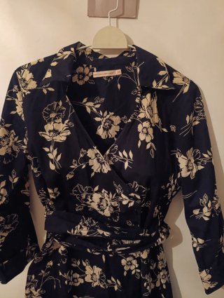 Vestido camisero floral talla 38