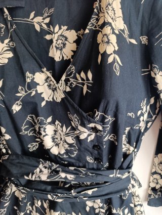 Vestido camisero floral talla 38