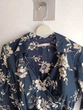 Vestido camisero floral talla 38