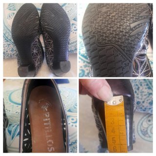 Zapatos Confort Pitillos Piel Azul/Purpura/Blanco