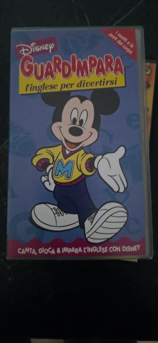 VHS Disney Guardi Impara L'Inglese