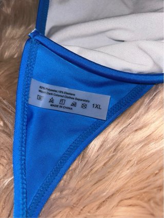 PEZZO SOPRA -  bikini blu