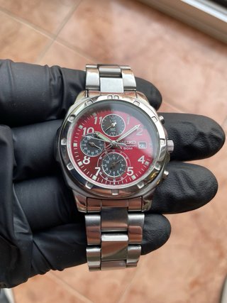 Seiko 5 Cronógrafo Rojo 39mm