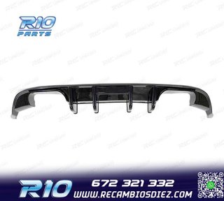 DIFUSOR VOLKSWAGEN VW GOLF 7.5 17-20 LOOK R LINE NEGRO BRILL