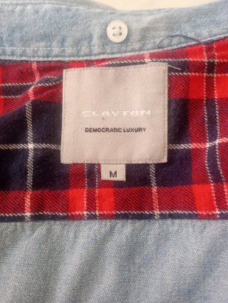 Camicia uomo jeans con cappuccio