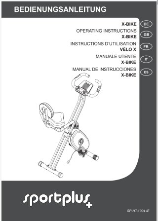 Bicicleta Estática Sport Plus Plegable