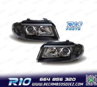 FAROS AUDI A4 B5 99-01 FONDO NEGRO