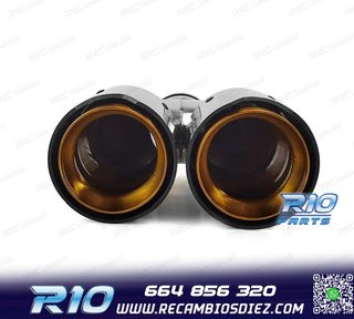 COLAS ESCAPE BMW LOOK M PERFORMANCE DORADO CARBONO