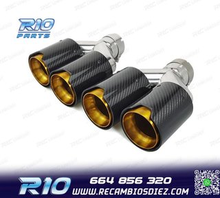 COLAS ESCAPE BMW LOOK M PERFORMANCE DORADO CARBONO