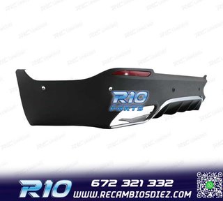 DIFUSOR MERCEDES GLC X253 15-18 LOOK AMG GLC63 + COLAS ES