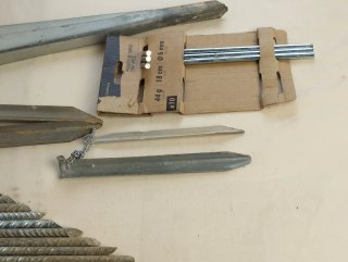 Lote de32  piquetas para tienda de campaña