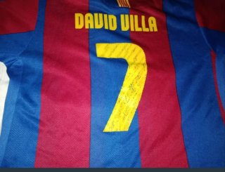 Lote David Villa/Camiseta+Muñecos