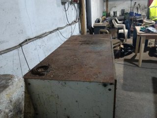 Banco de trabajo acero chapa mecánica