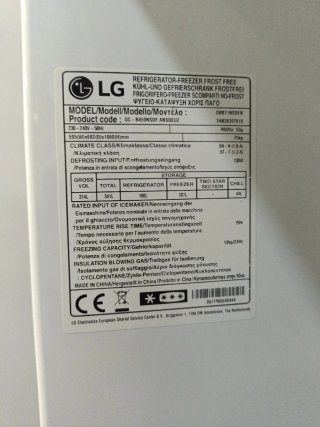 Nevera LG con garantía y transporte