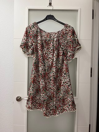 Vestido estampado flores talla única