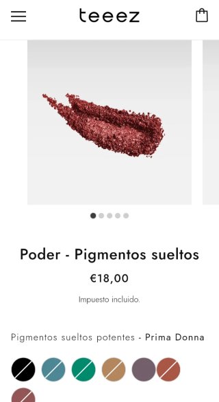 Sombra Ojos pigmentos. TEEEZ. NUEVOS