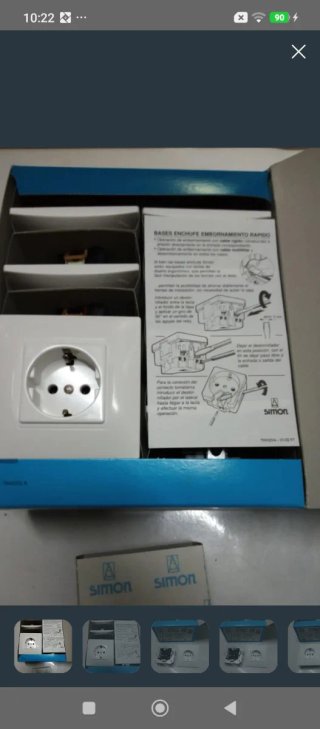 Enchufe Simon Serie 27 Nuevo Modelo