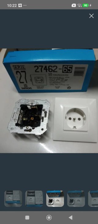 Enchufe Simon Serie 27 Nuevo Modelo