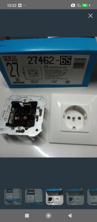 Enchufe Simon Serie 27 Nuevo Modelo