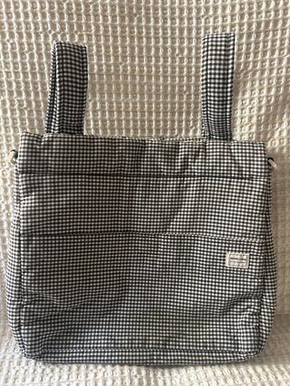 Bolso Minicotton cuadros blanco y negro