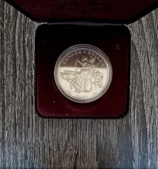 Moneta Canada Dollaro Argento 1990
