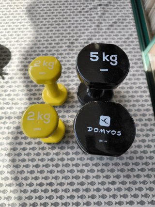 Juego de pesas Domyos 2kg y 5kg