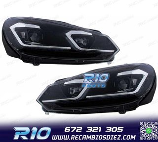 FAROS VOLKSWAGEN VW GOLF 6 08-13 LOOK SILVER GOLF 7 DINAMICO