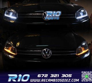 FAROS VOLKSWAGEN VW GOLF 6 08-13 LOOK SILVER GOLF 7 DINAMICO