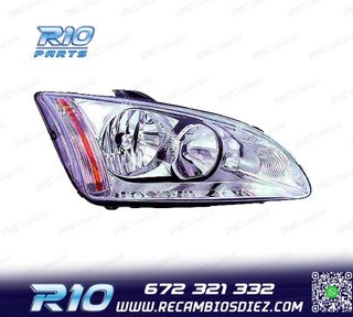 FARO DCH PARA FORD FOCUS II 04-08 FONDO CROMO
