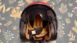 Casco Moto Talla L Rojo Blanco Azul.