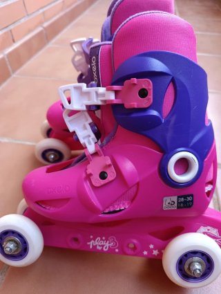 Patines Oxelo rosas talla ajustable