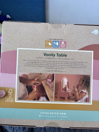 Toeletta Giocattolo Bambina Legno