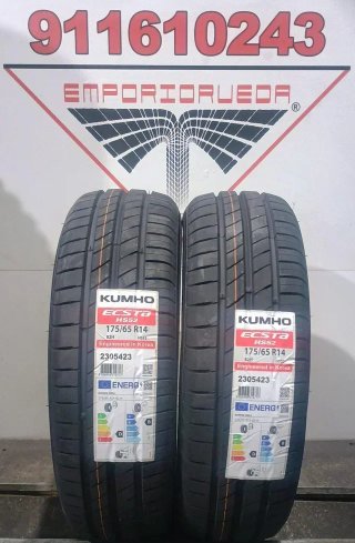 4UD 175 65 14 H KUMHO RUEDA NUEVA YA MONTADA