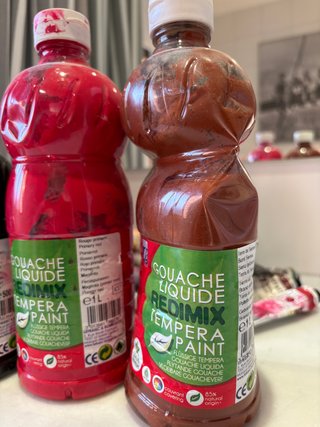 Lote 6 Pinturas Gouache Tempera Redimix