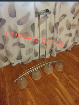 Lámpara de techo 4 luces curva  LA REGALO SOLO HOY