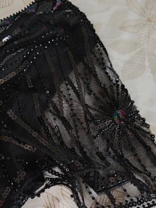 Vestido Charleston Años 20 Negro