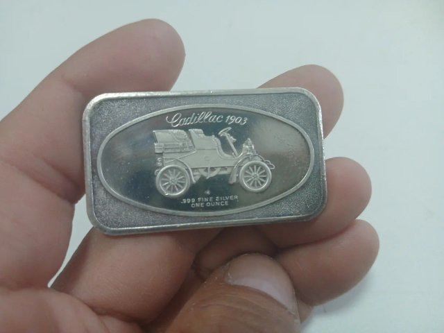 onza de plata pura madison mint CADILLAC