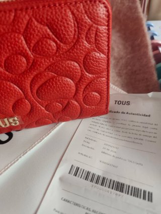 Billetera  Grande de Piel Greta Tous Roja