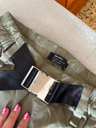 Pantalón jogger cargo verde militar